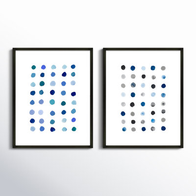 Blue Dot. Set Of 2 by Andrea Stokes