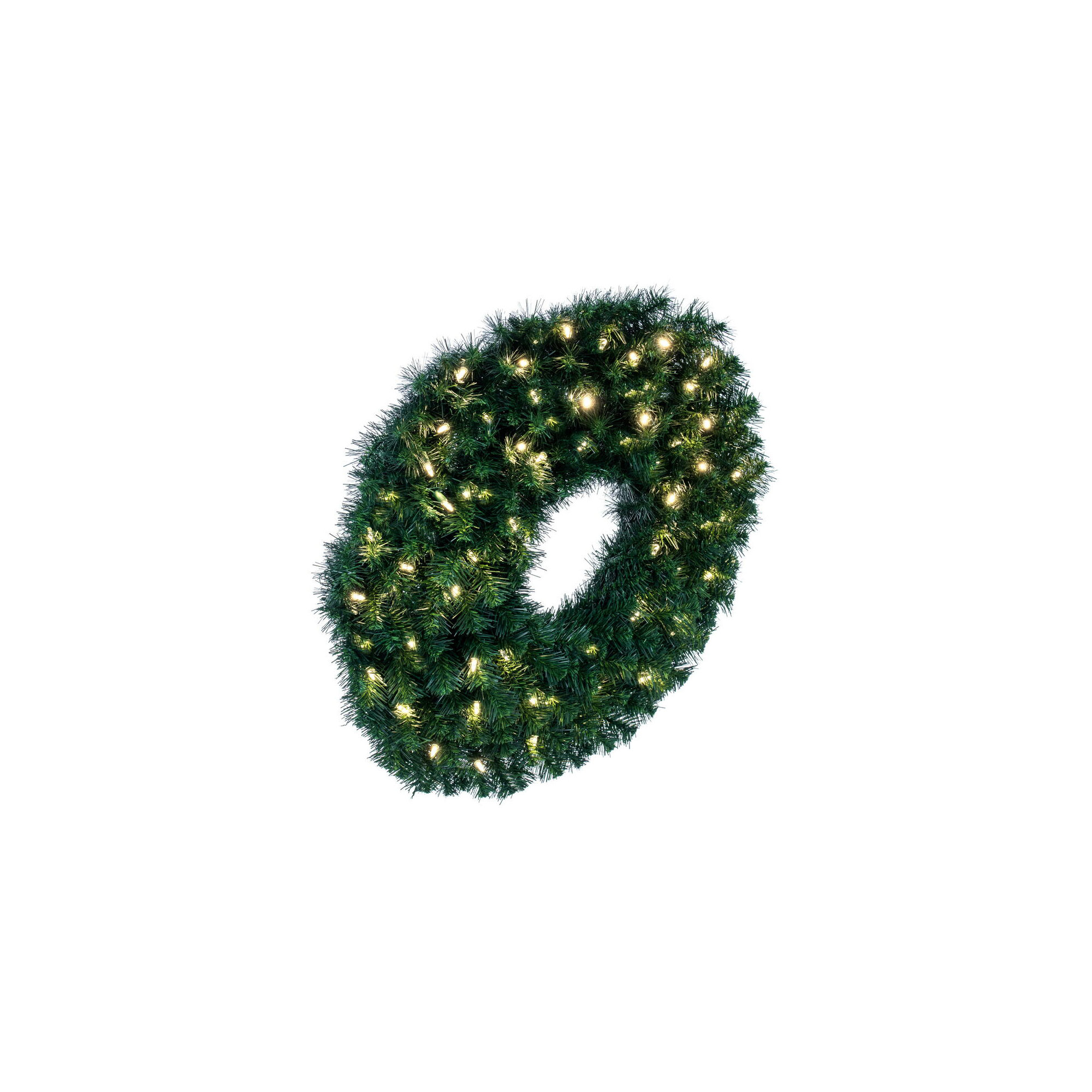Alanny Artificial Fir Wreath Dura-Lit, 30"