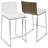 Elston Upholstered Counter Stool with Metal Frame-726716016
