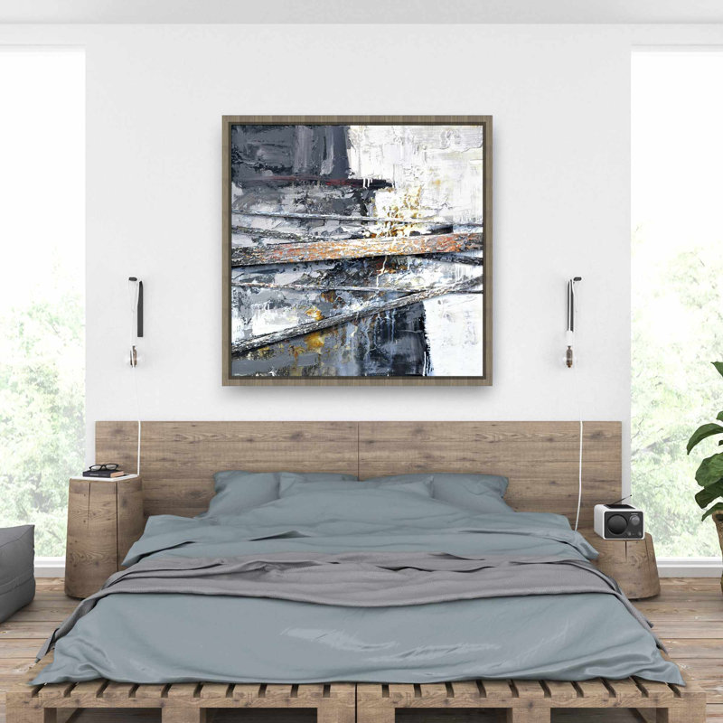 Peinture texturée avec éclaboussures | Art sur toile formes blanches, Brun