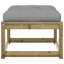 Garden Footstool with Cushions Impregnated Wood Pine