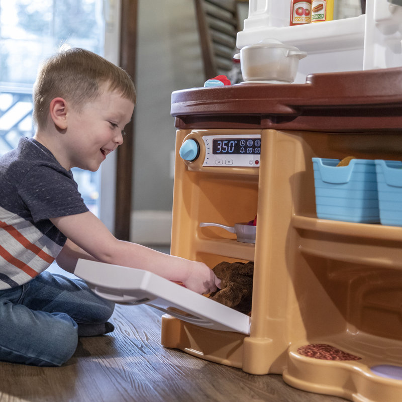 Step2 Fun with Friends Tan Plastic Play Kitchen Set