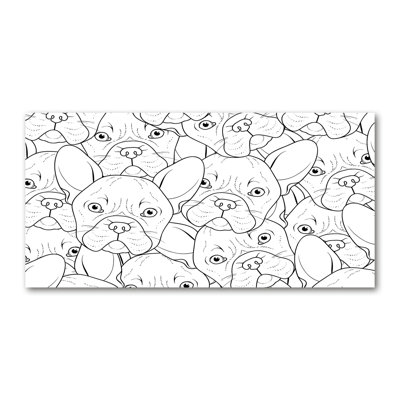 French Bulldogs - Wrapped Canvas Print