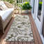 Tapis brun / beige en polyester tissé à la machine Siim-1781376569