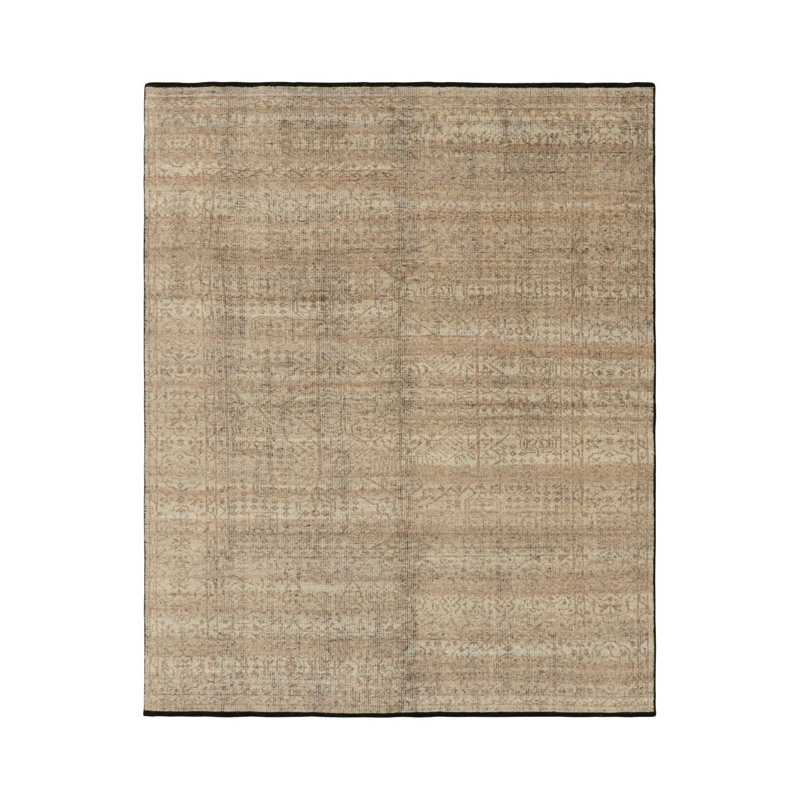 Modern Classic Hand Knotted Wool Area Rug, Rectangle 9' x 12'