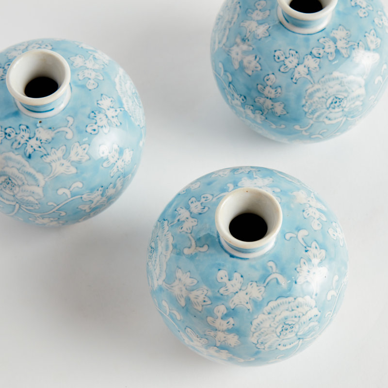 Janette LOTUS BUD VASES, ENSEMBLE DE 3