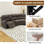 Canapé modulaire inclinable manuel en L inclinable-387413029