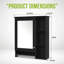 Wall Mounted Bathroom Mirror Cabinet with Adjustable Shelf and Integrated Towel Bar, Modern Storage Solution for Vanity Organization-1331789195