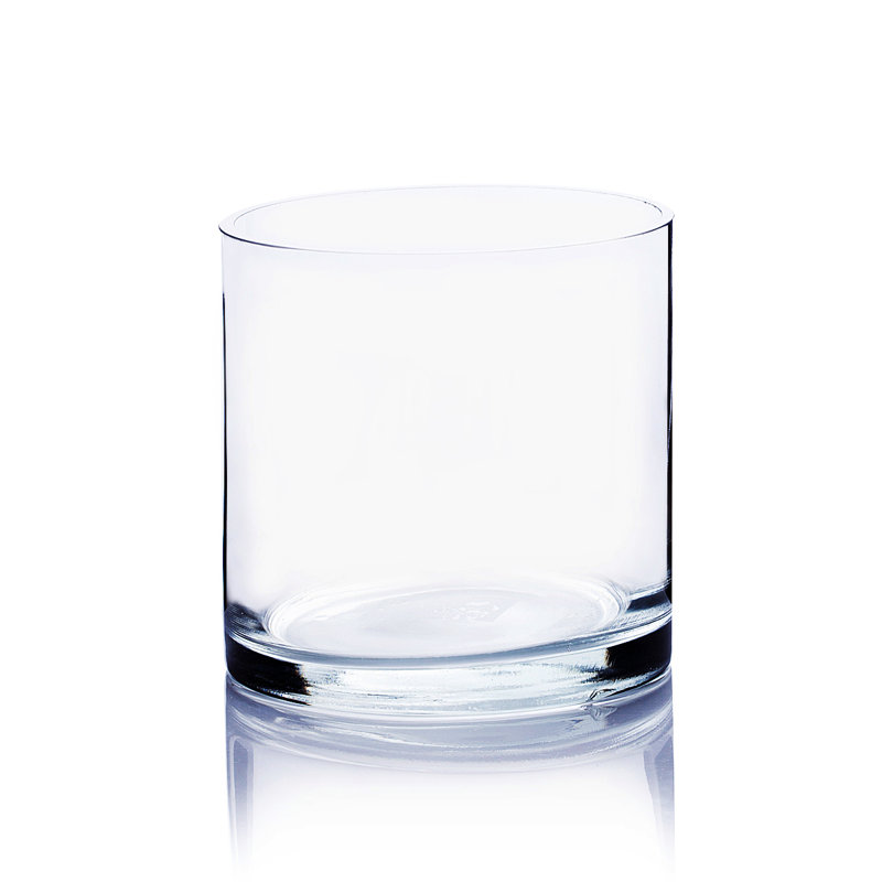 Vase en verre intérieur / extérieur Broadalbin, H 4 po x l 4 po x P 4 po