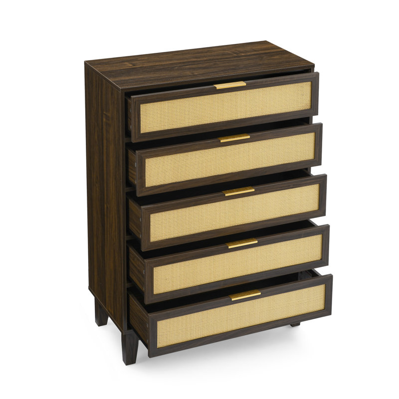 Commode 5 tiroirs, Noyer