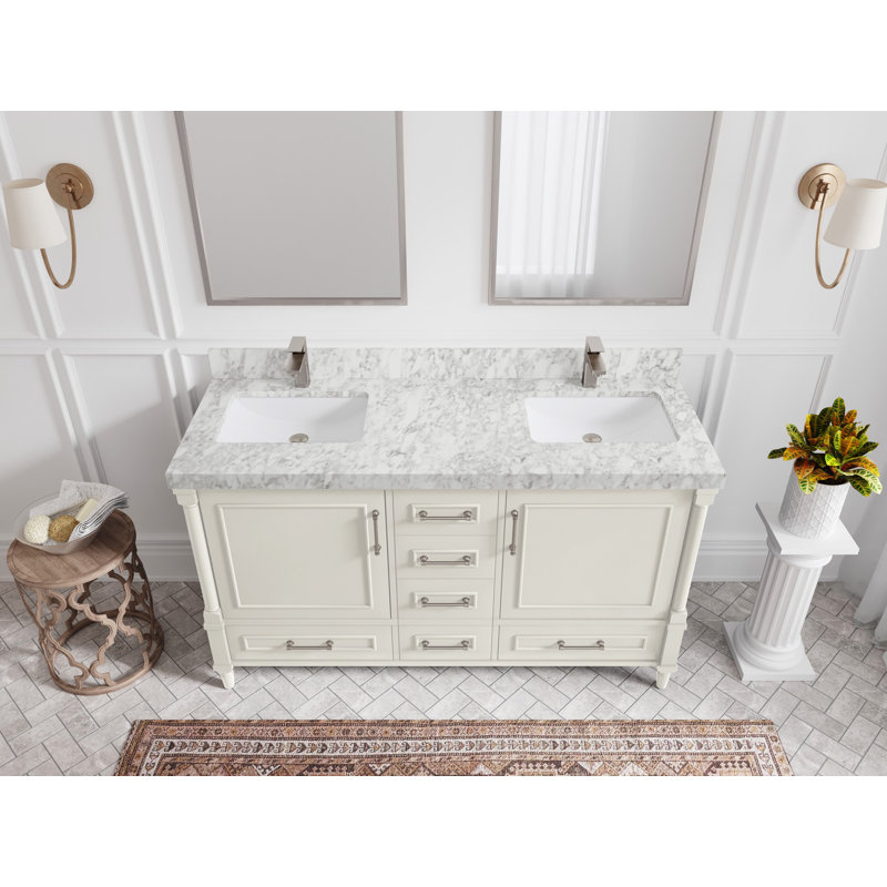 Aberdeen 60'' Double Bathroom Vanity with Top