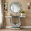 45.27 " W Glass Top Console Table