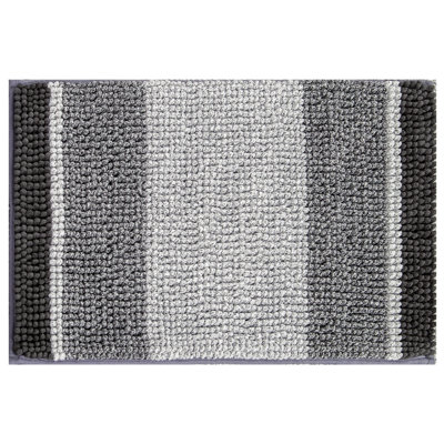 Mersin Gradient Chenille Water Absorbent Soft Plush Bath Rug