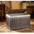 Large Wicker Storage Basket With Lid , Handwoven PP Rattan Hamper, For Laundry Room Living Room Nursery-960310759