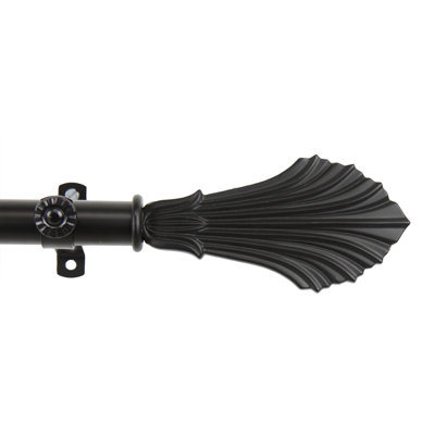 Darcey Adjustable Single Curtain Rod