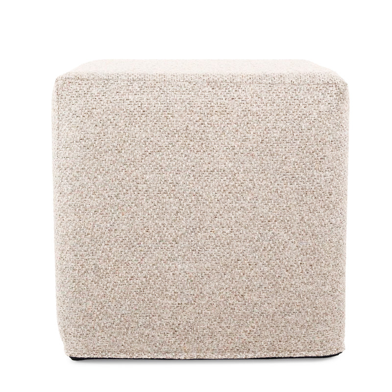 Ashle Upholstered Ottoman, Sand 100% Polyester