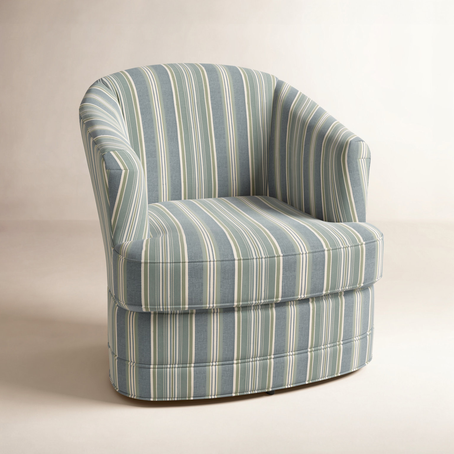Magdaline Greyson 29" Wide Swivel Barrel Chair, Elite Ash; 0321-83