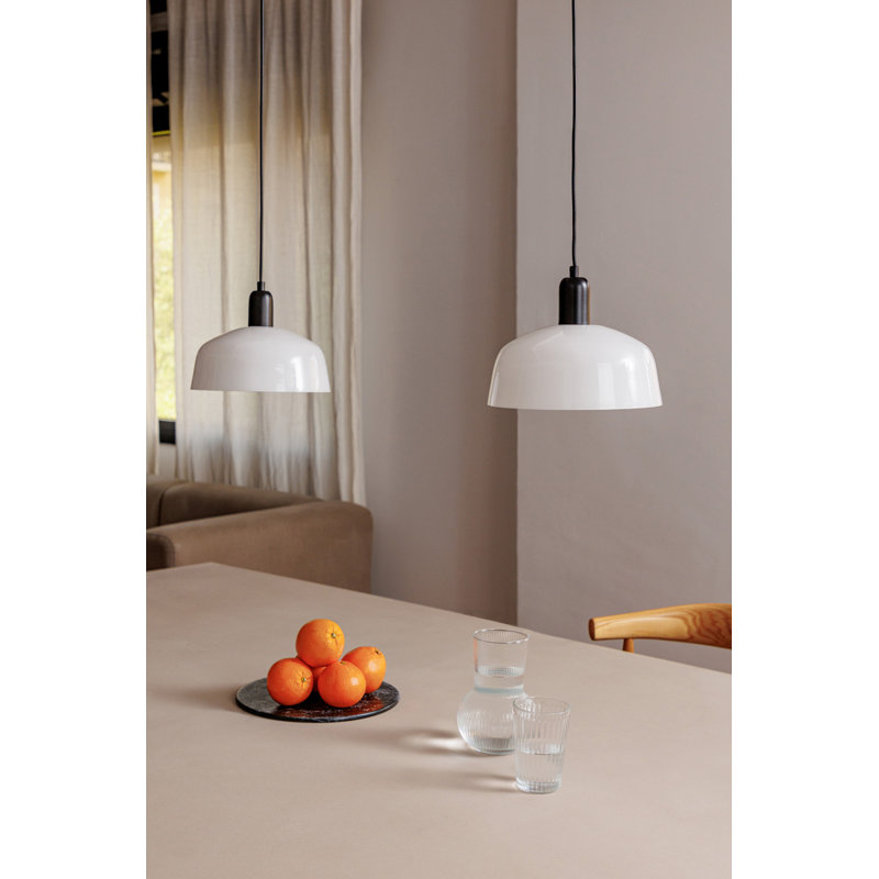Tatawin Pendant , 4.53" H x 9.84" W x 9.84" D, White