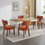 Ensemble de 2 chaises de salle à manger modernes Mid-Century, chaise d'appoint rembourrée Farmhouse, chaises de cuisine, chaises d'appoint-44247903