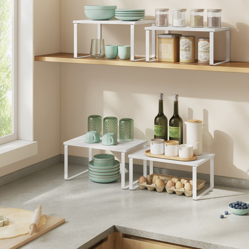 Cabinet Organizer Shelf, 11.7" W, Cloud White/Snow White