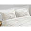 Ensemble de housse de couette en polyester blanc 3 pièces