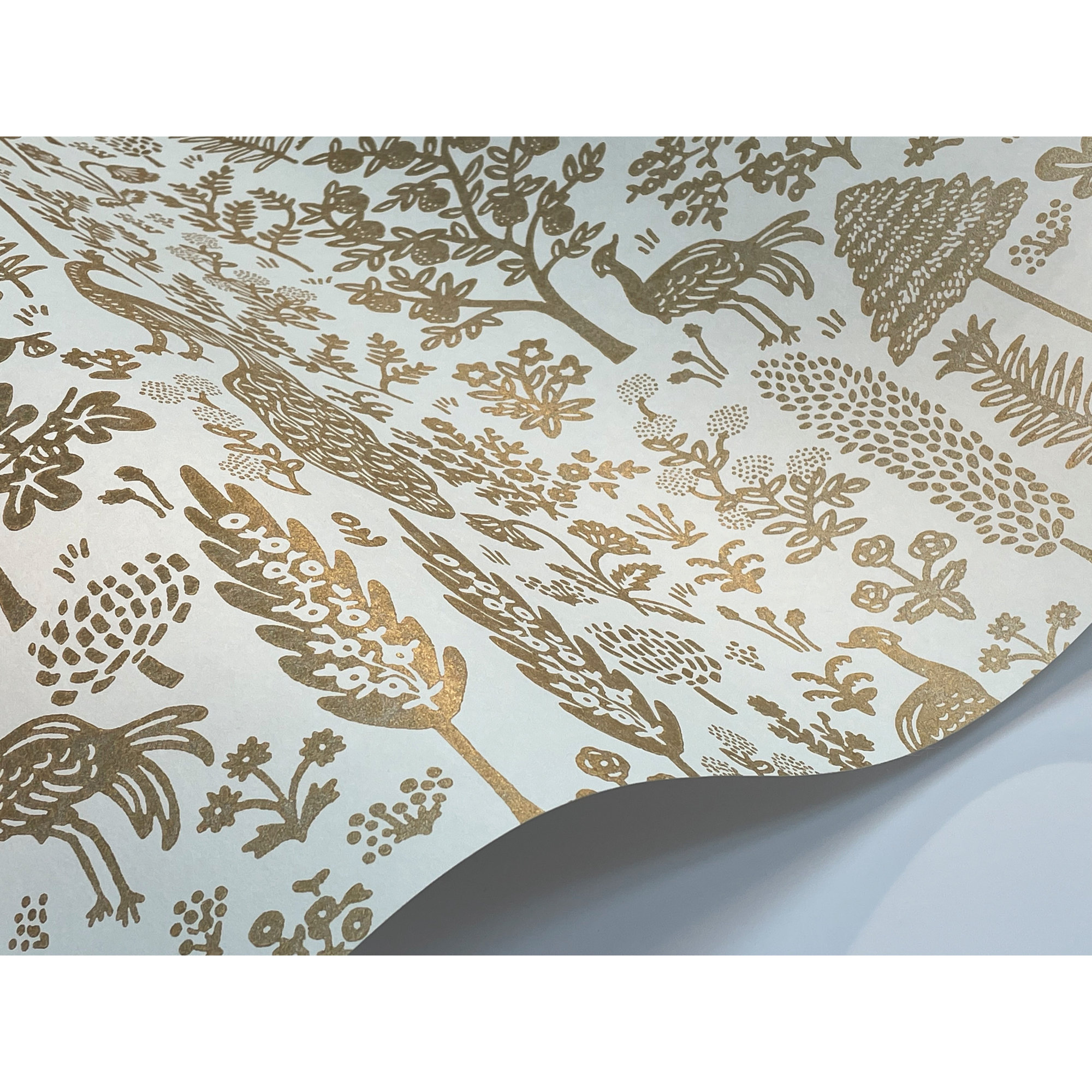 Menagerie Toile 27" L x 27" W Smooth Wallpaper Roll, Beige