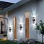 Paquet de 2 lumières murales d'extérieur, éclairage d'extérieur moderne à 2 couches DEL Dusk To Dawn-1118404280