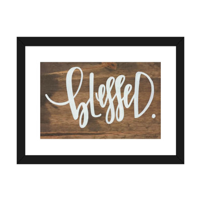 «Blessed», reproduction d'art textuel