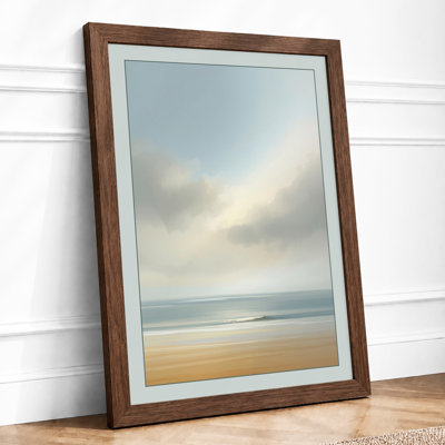 Stillness at Shore Coastal - Framed Print