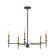 Hux 5 - Light Fabric Dimmable Modern Linear Chandelier