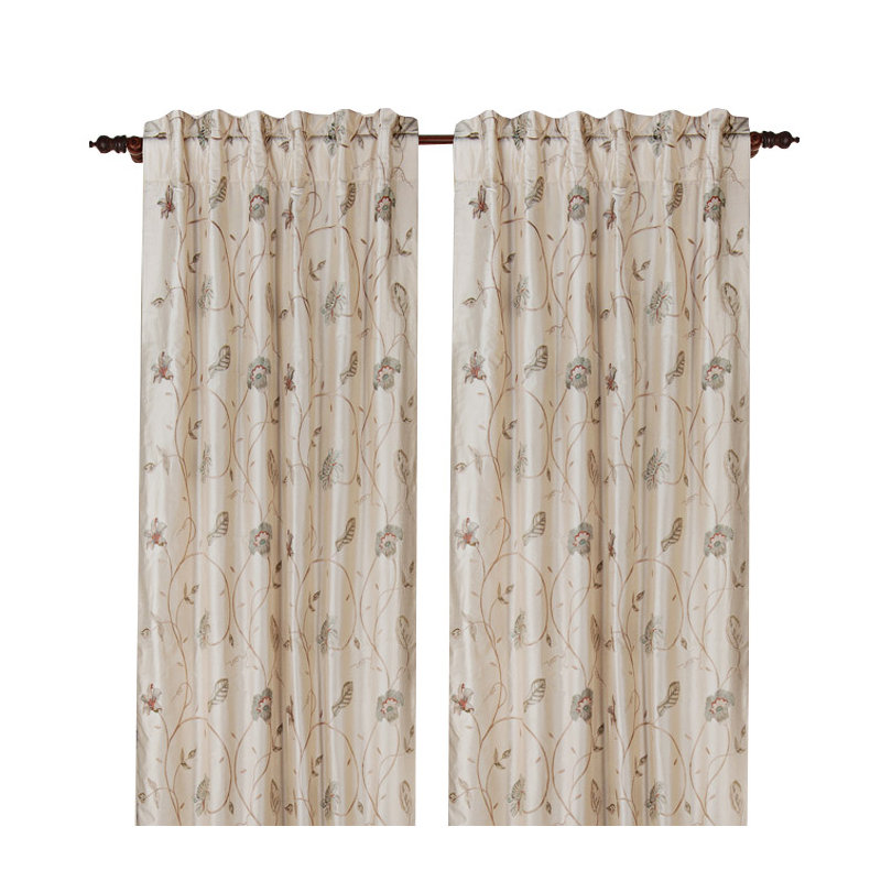 Cutesy Semi Sheer Curtain, 50" W x 108" L, Dark Espresso
