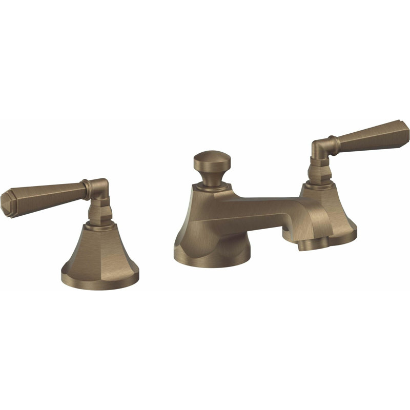 Monterey 8" Widespread Lavatory Faucet, Antique Brass Flat
