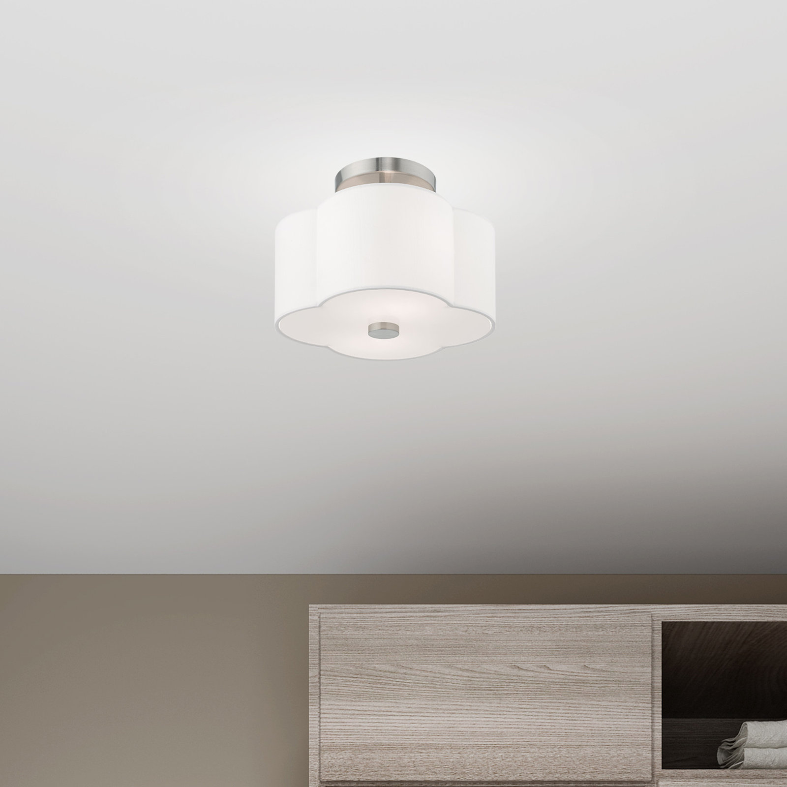 Vino 2 Light Semi Flush Mount, 8.5" H x 11" W x 11" D