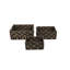 Ensemble de 3 paniers à basketweave à damier rectangulaire 3 pièces