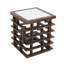 Table de bout avec roulettes Utica Brown