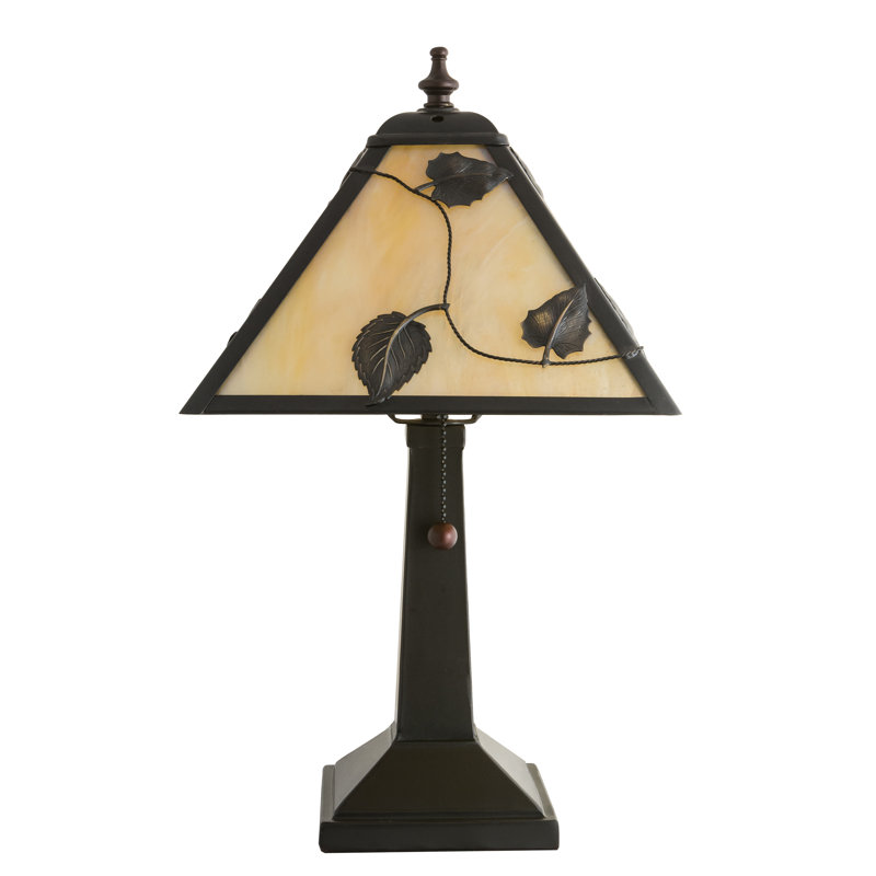 Lampe de table en acajou 15 po Cylena