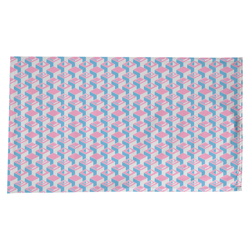 Nappe de gratte-ciels classiques, Rose / sarcelle