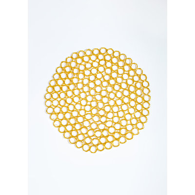 Honeycomb Gleam Metal Placemats