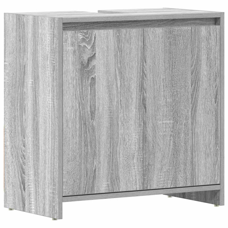 Armoire de salle de bain en bois d'ingénierie vidaXL, Sonoma gris