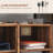 Vinsetto Mobile Printer Stand with Socket & USB Ports, Rustic Brown
