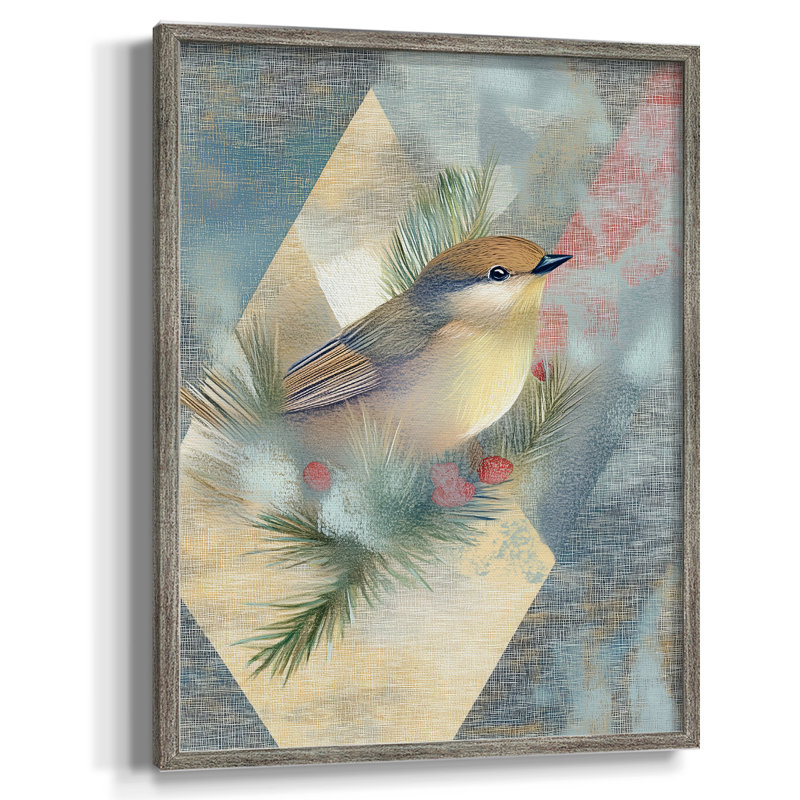 «Christmas Holiday Art», reproduction encadrée CL XXXV - bois massif, H 11 po x l 9 po