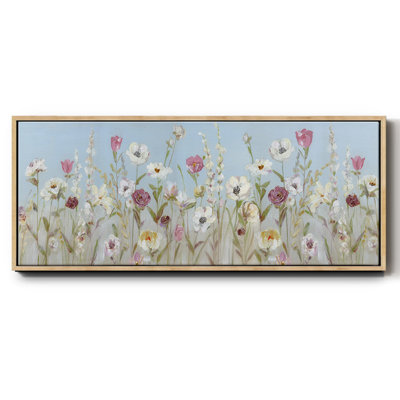 Fleurs printanières - toile encadrée