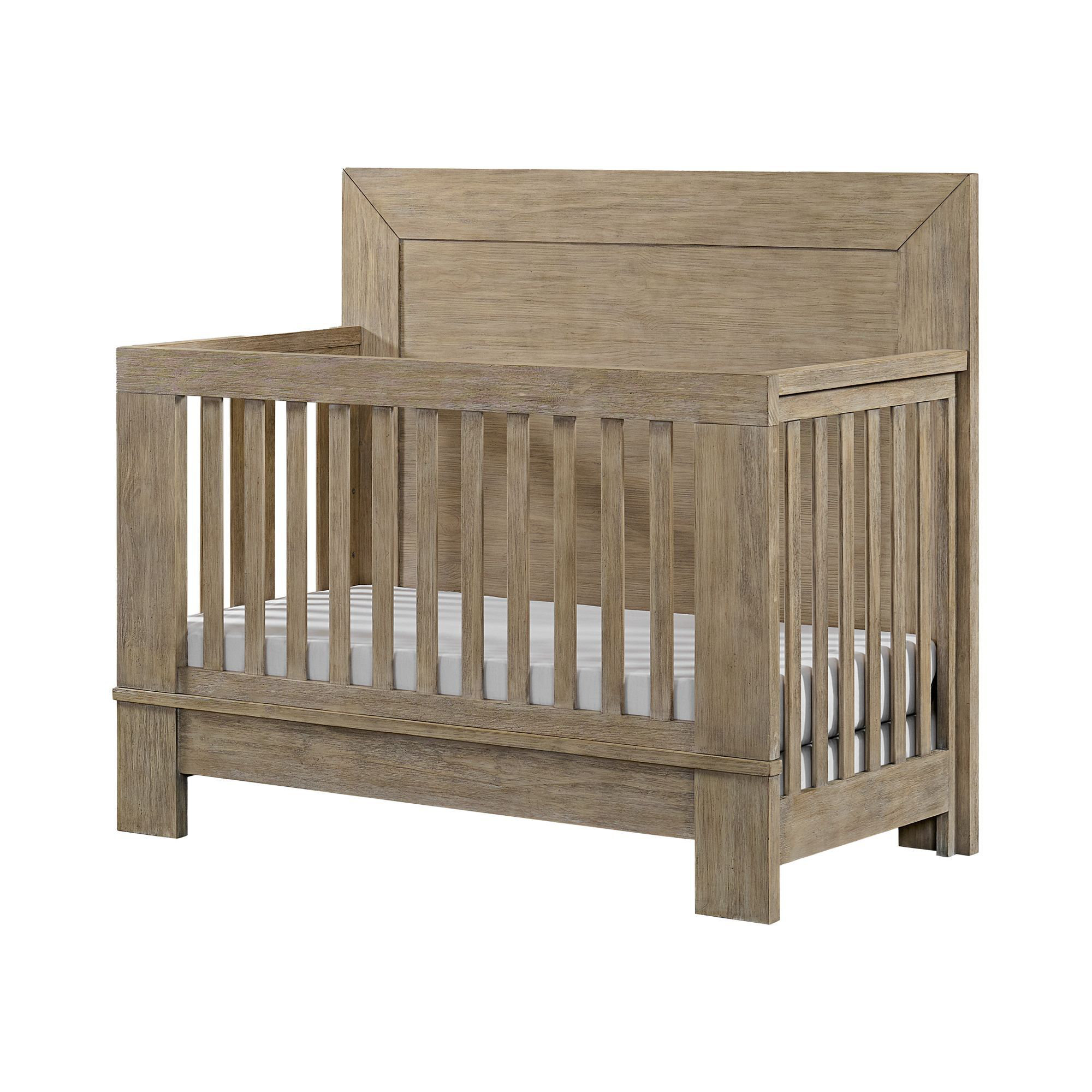 Albie 56" Wide Convertible Crib, Sandstone