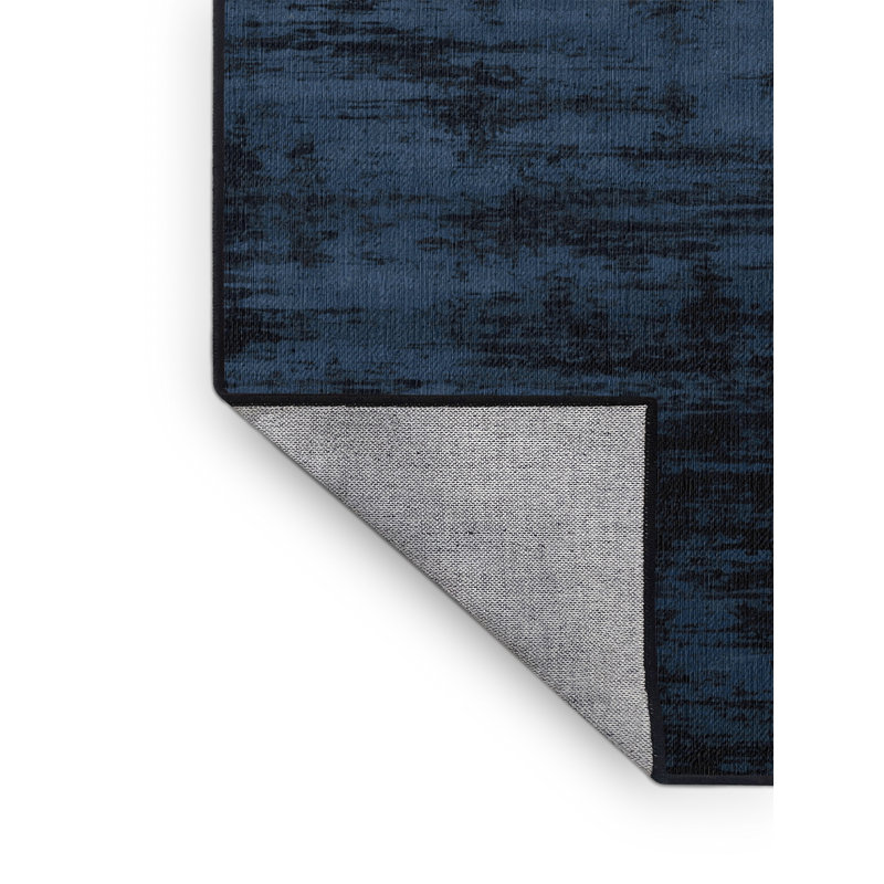 Machine Washable Abstract Gray Area Rug