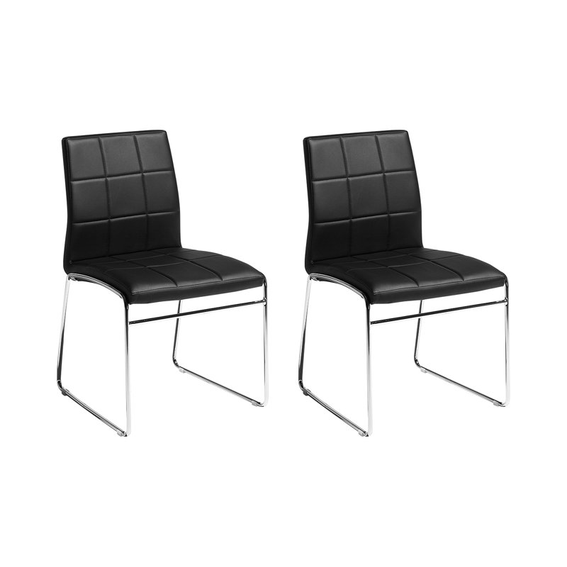 Jett 43cm H Upholstered Side Chair, White