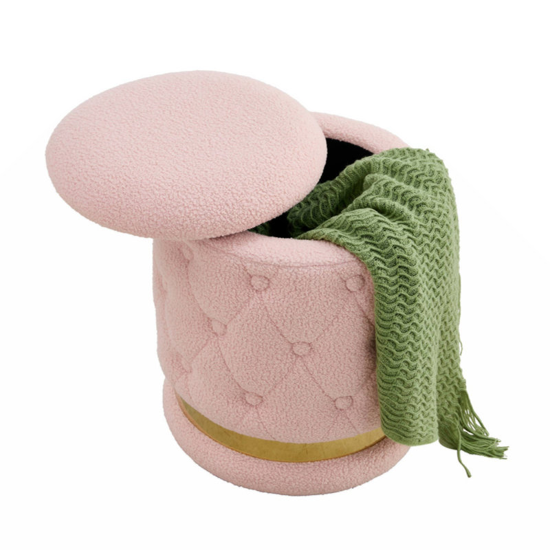 Repose-pieds avec rangement 14,56 po Ehman, Rose