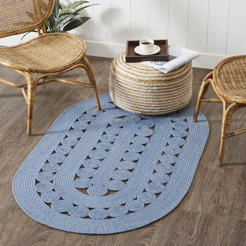 Lyta Hand Braided Indoor / Outdoor Rug, Oval 3' x 5'