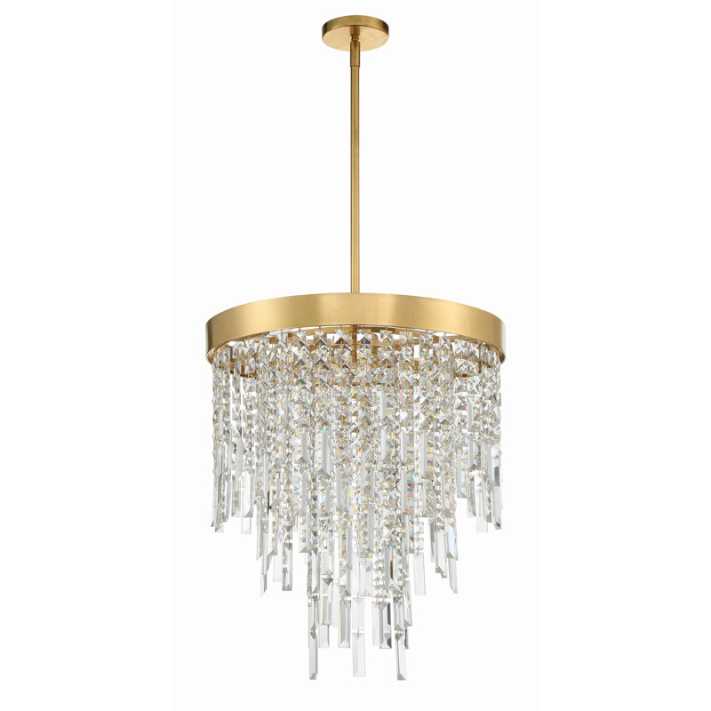 Dimmable Tiered Chandelier, 23.5" H x 20" W x 20" D