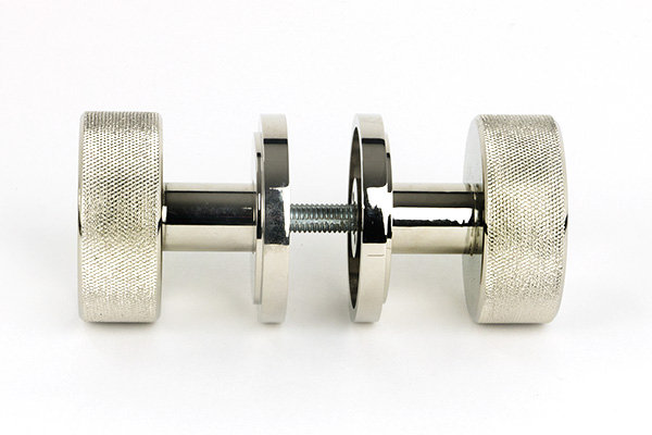 Brompton Interior Mortise Knobset, Polished Nickel