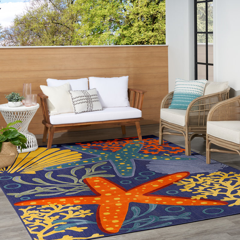 Jacksonport Power-Loomed Indoor/Outdoor Area Rug , Rectangle 9' x 12'